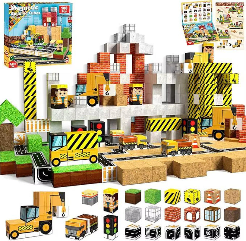 Mine World Magnetic Building Blocks