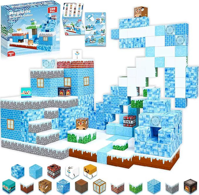 Mine World Magnetic Building Blocks