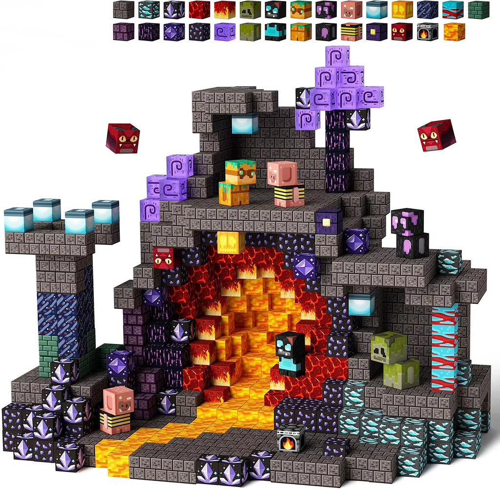 Mine World Magnetic Building Blocks