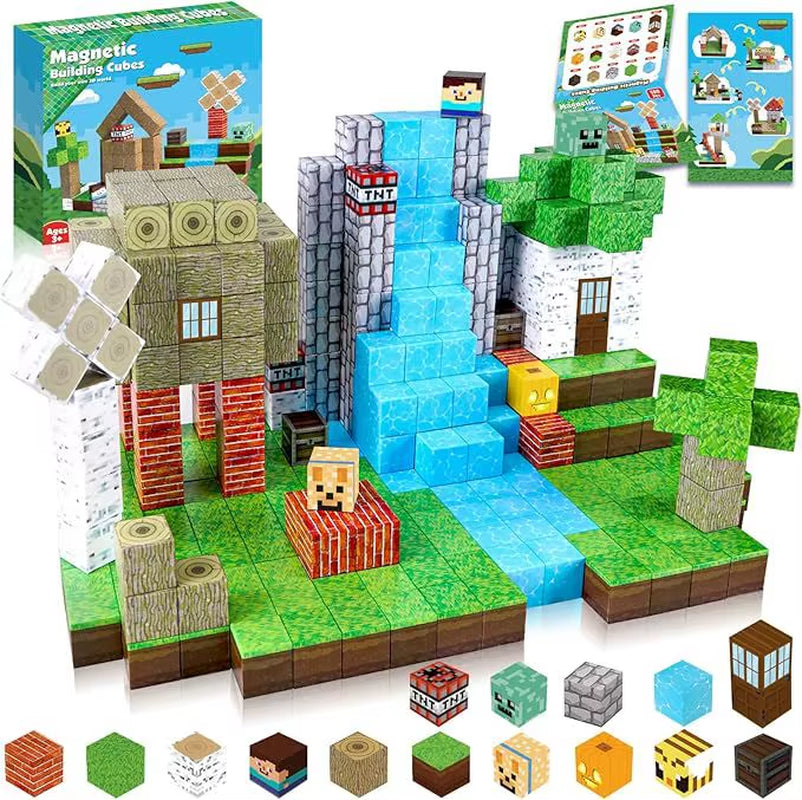 Mine World Magnetic Building Blocks