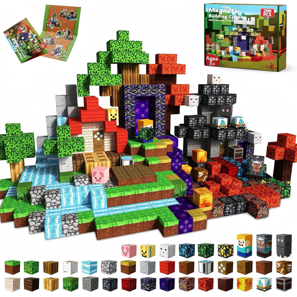Mine World Magnetic Building Blocks