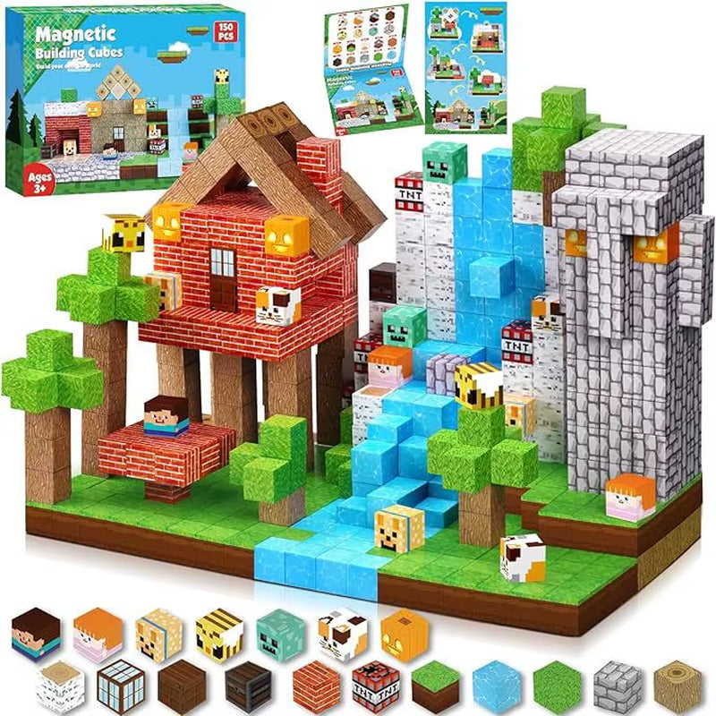 Mine World Magnetic Building Blocks