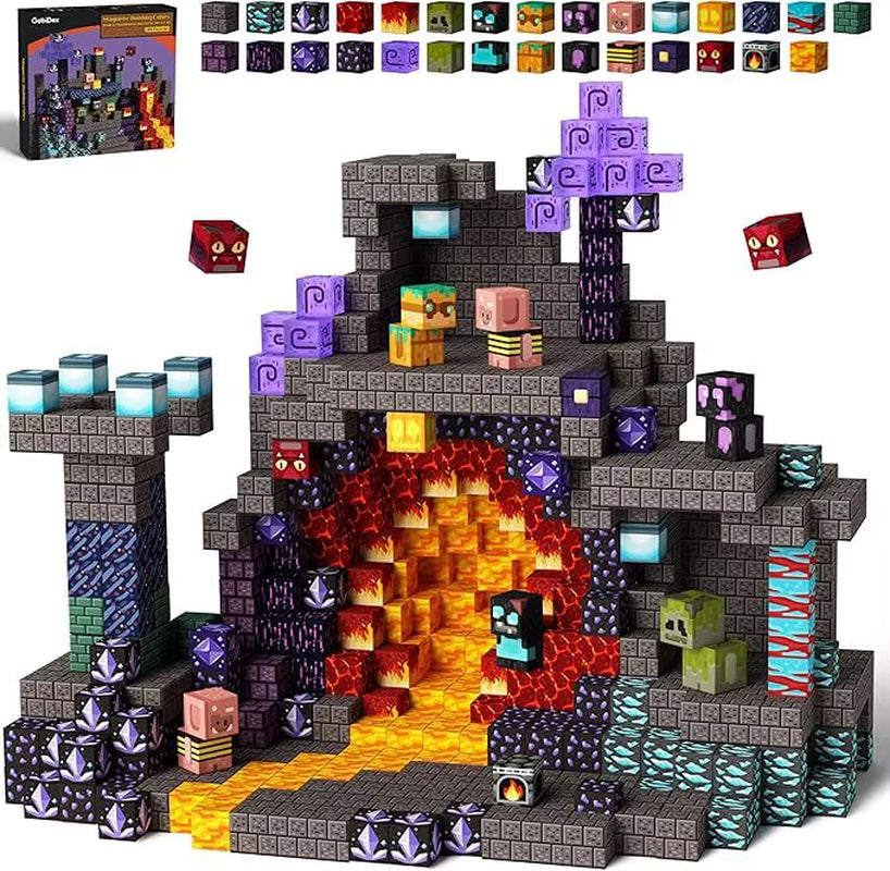 Mine World Magnetic Building Blocks