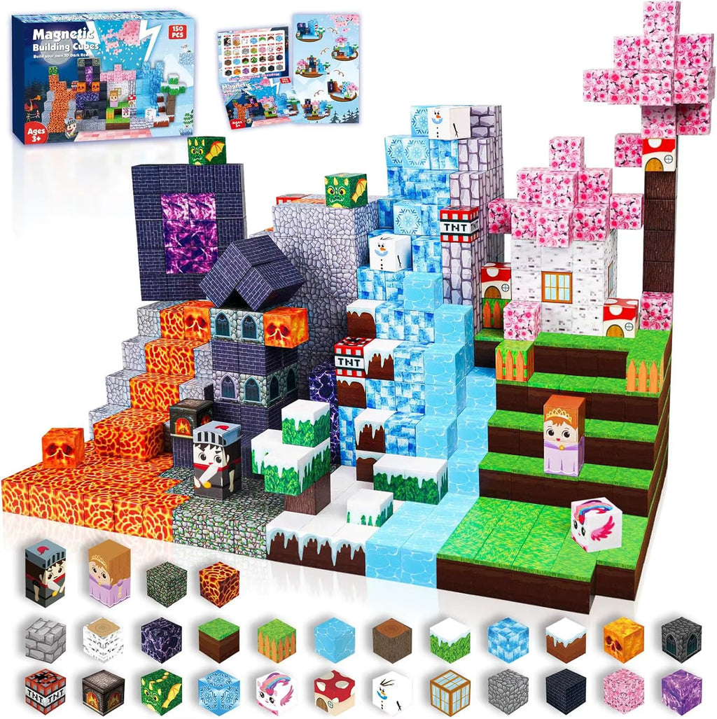 Mine World Magnetic Building Blocks