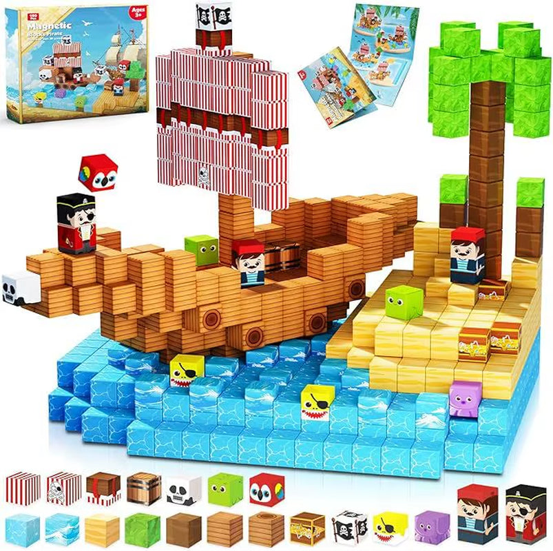 Mine World Magnetic Building Blocks