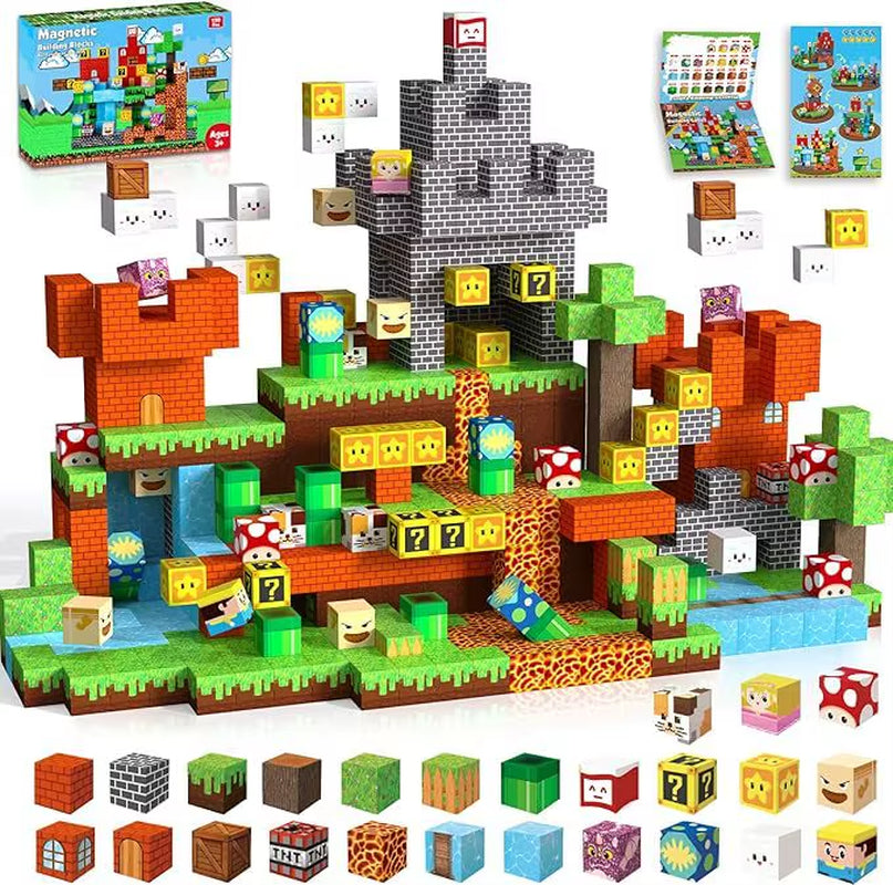 Mine World Magnetic Building Blocks